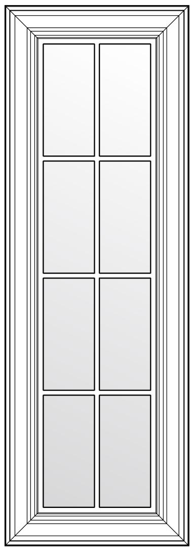 фасад со стеклом
и решёткой тип К
1316х447V